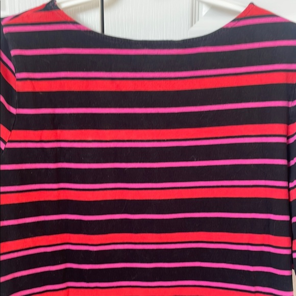 Striped Black and Red Women's Top - Picture 4 of 8